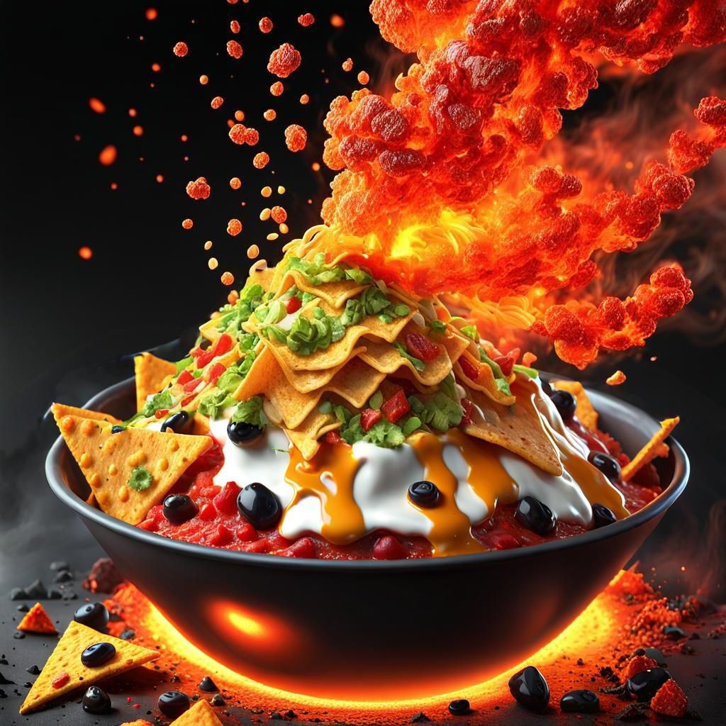 Cinco de Mayo 🌮🇲🇽🫔 Nachos Volcano   by @Magdalene