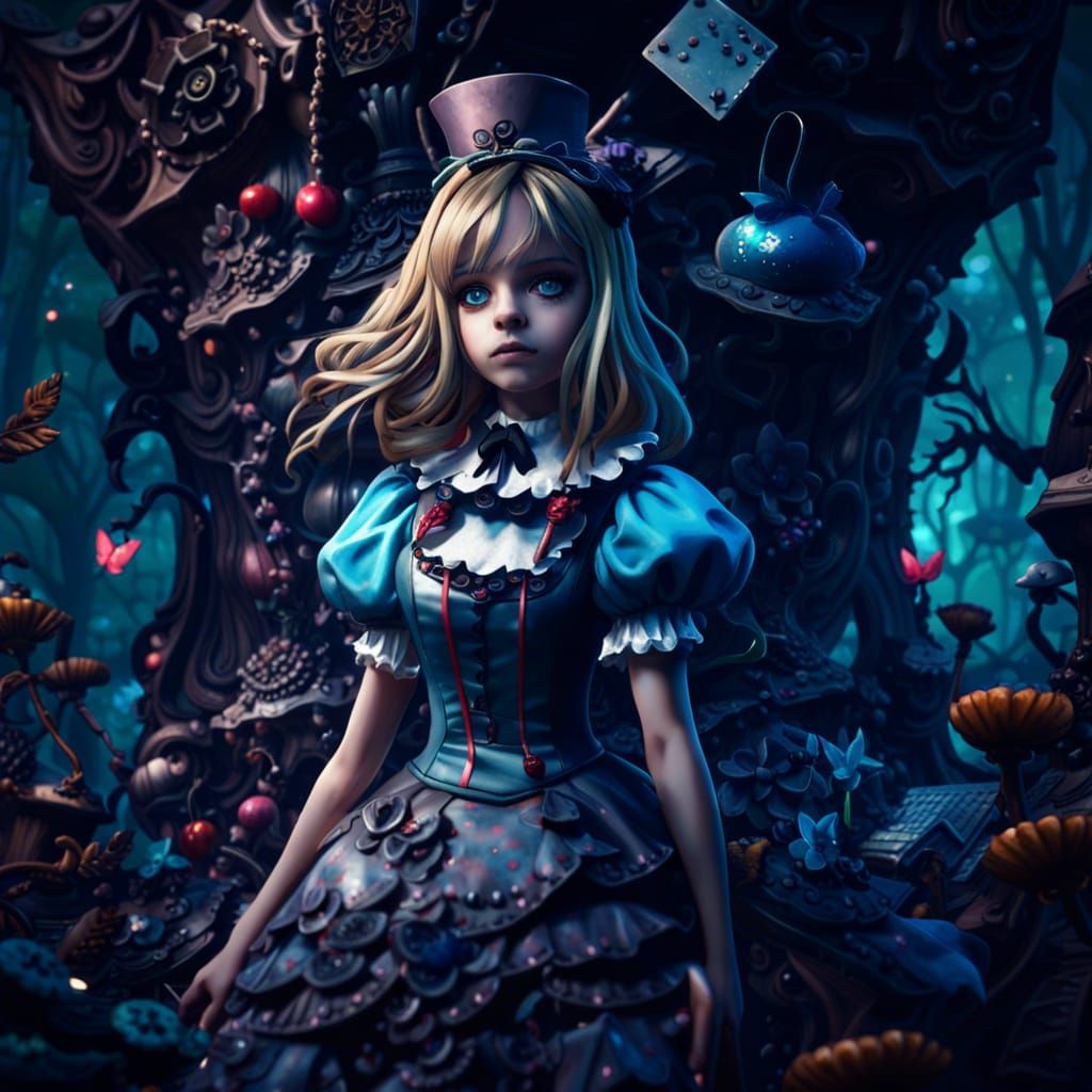 Alice in a lost land - AI Generated Artwork - NightCafe Creator