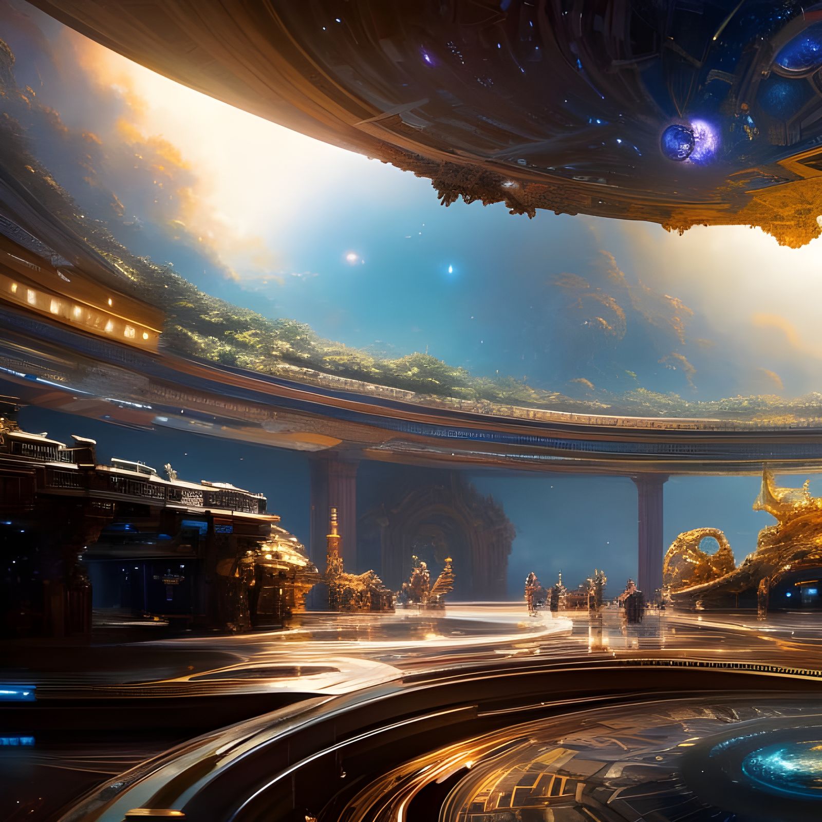 Golden Rotunda AI Generated Artwork NightCafe Creator