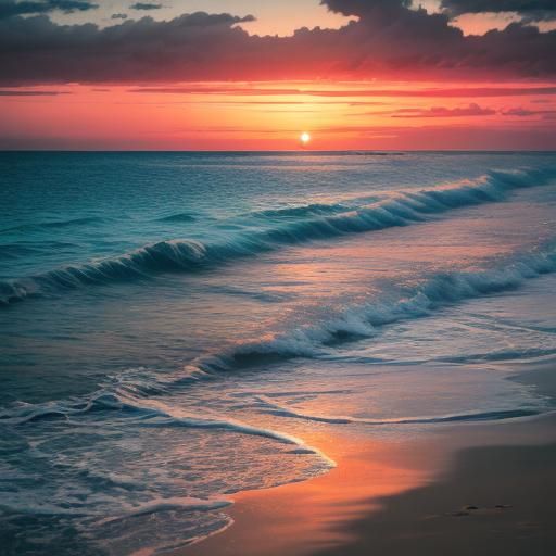 Beach At Sunset