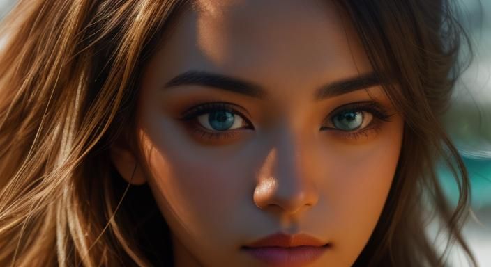 Her gaze pierces through


, 


Professional photography, bo...