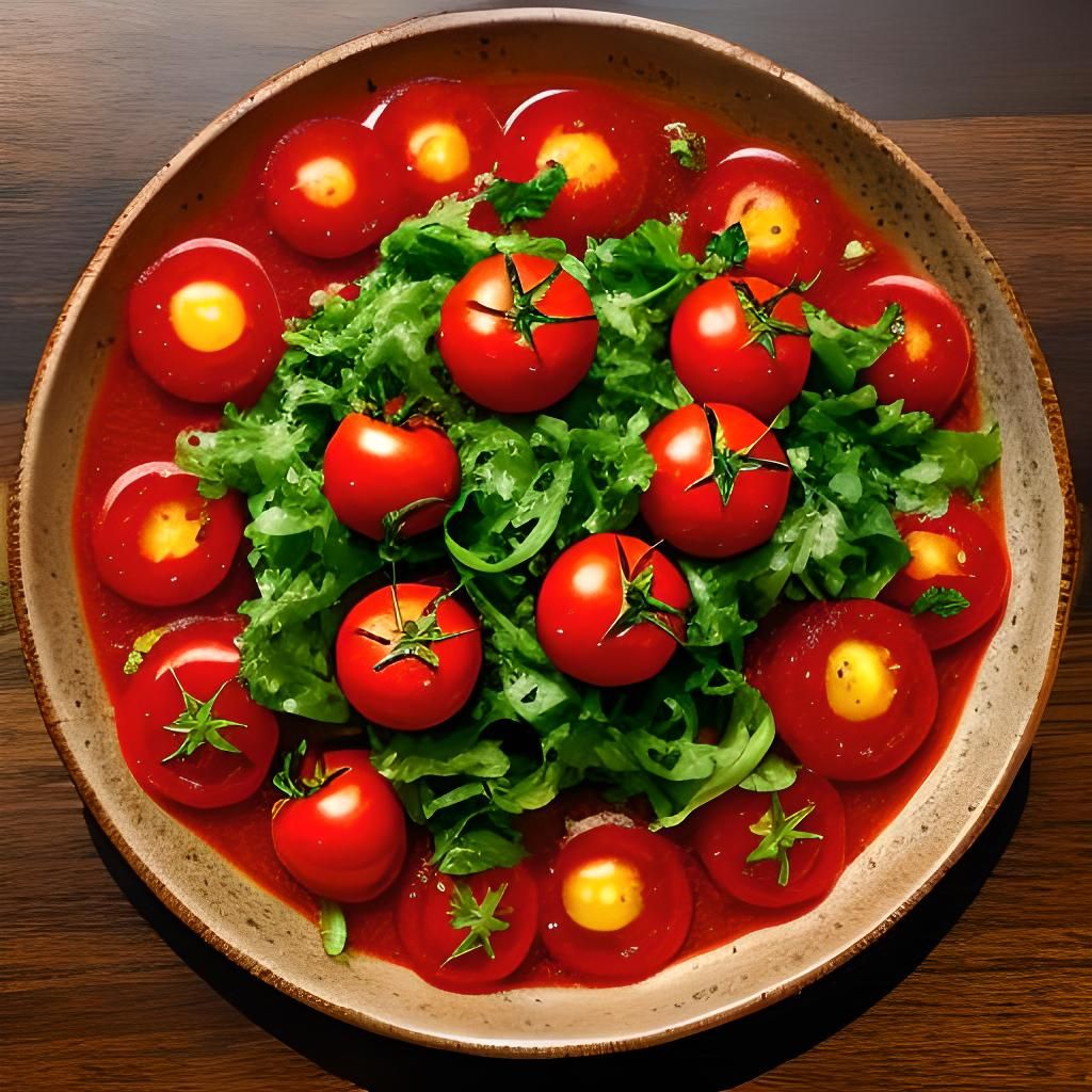 AI-Generated Image of a Tomato