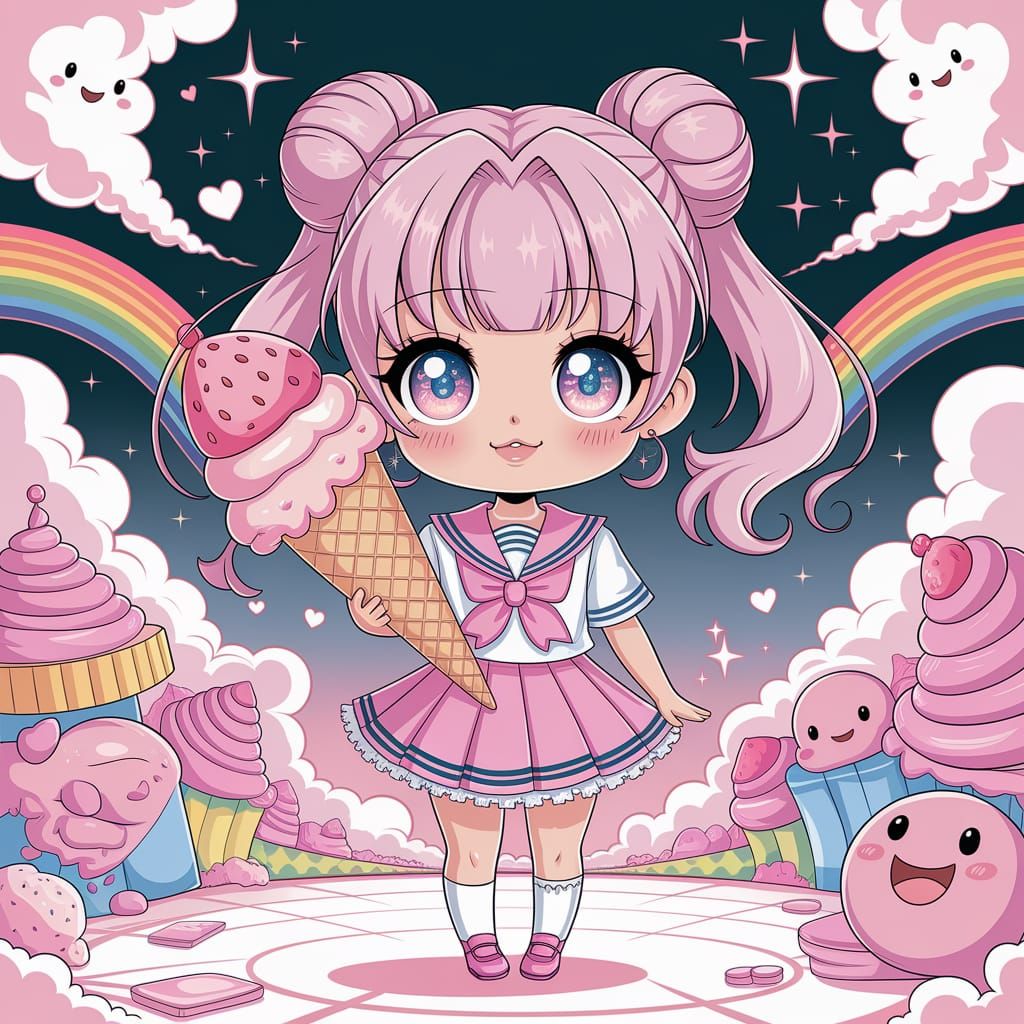 Strawberry Dreams and Sweet Skies  by @ChronoScribe