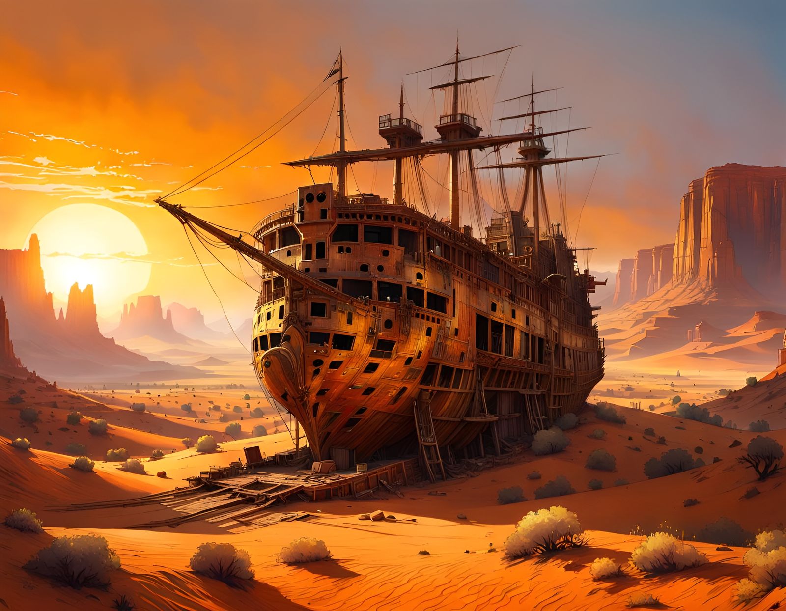 Ghost-Ship  by @Nate River