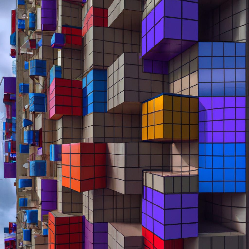 Photorealistic Tetris in Detailed 8k Sci-Fi Rendering