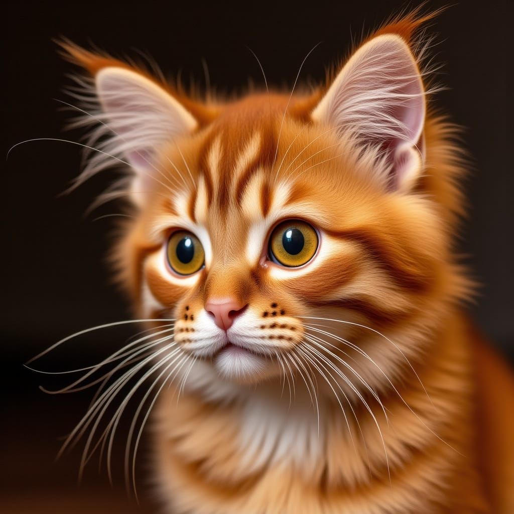 Close up of another orange tabby with orange eyes.  (Part of My Studies in Orange Series)
