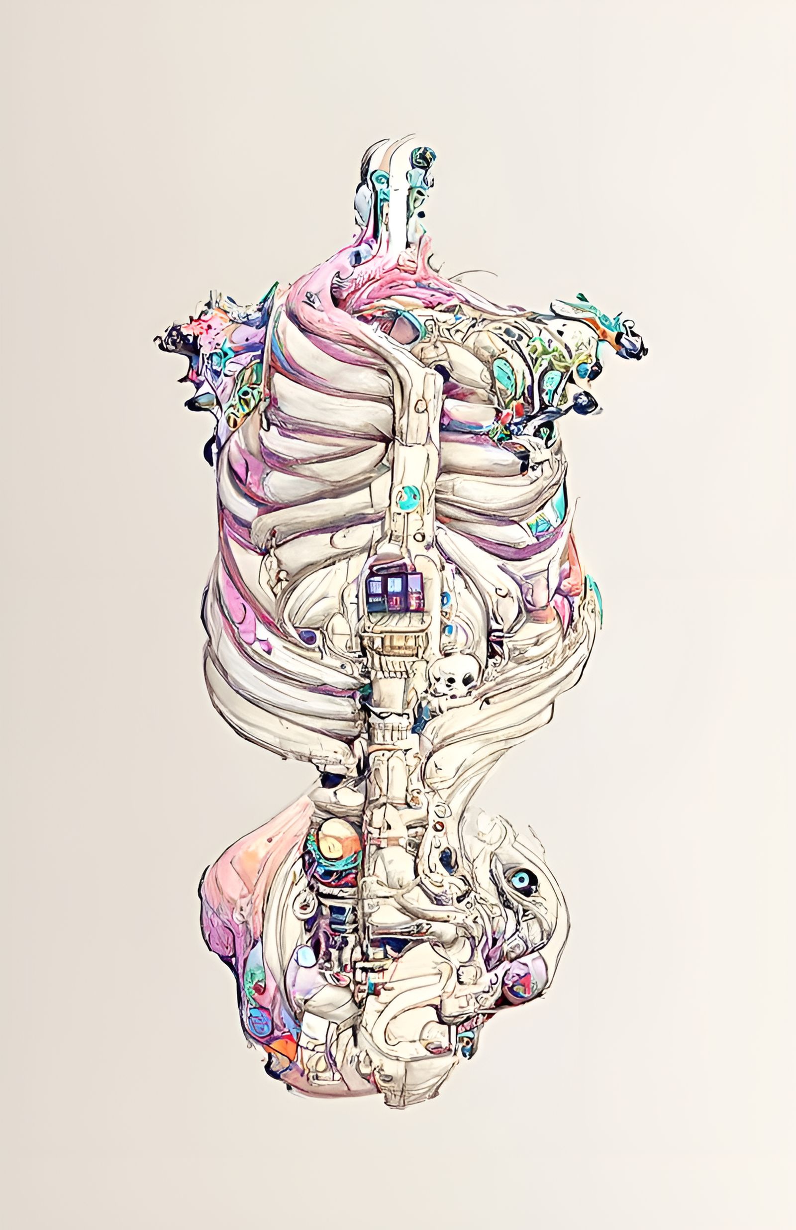 Vibrant and colorful abstract interpretation of human anatomy - AI Generated Artwork - NightCafe Creator Vibrant and colorful abstract interpretation of human anatomy - AI Generated Artwork - NightCafe Creator