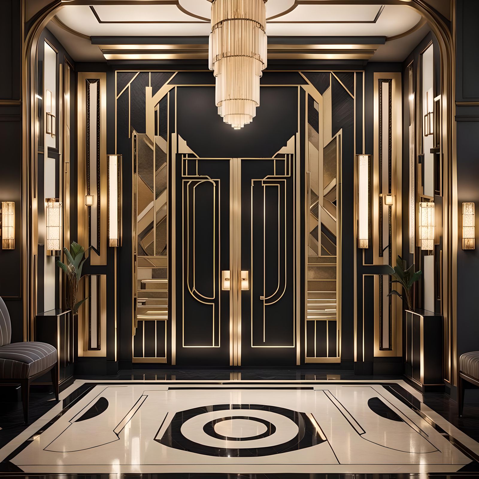Art Deco Elevator  by @KragarSF