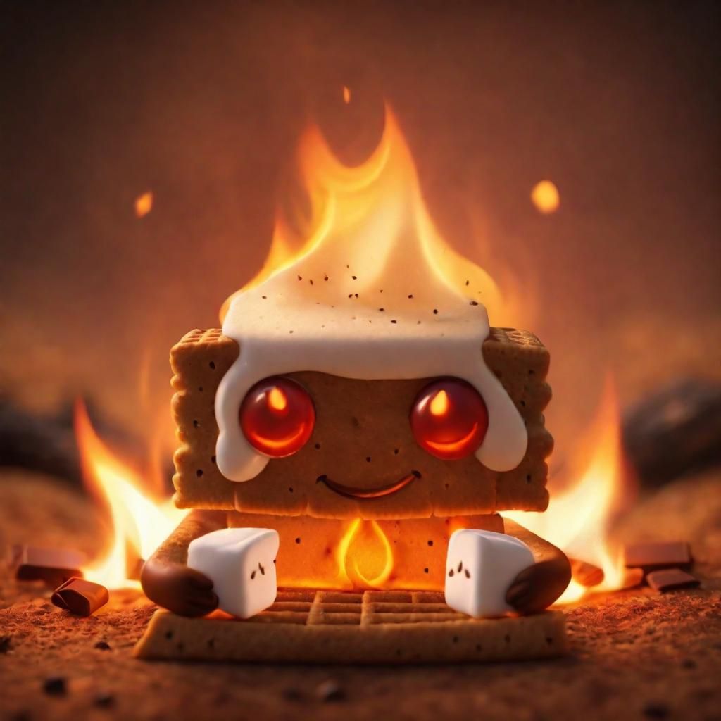Campfire S’mores  by @mightyminimoose