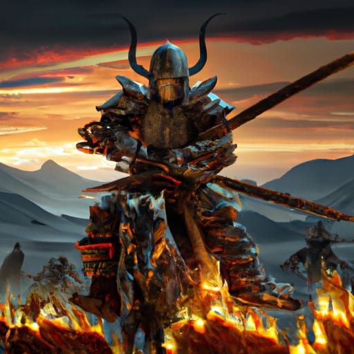Ghost Rider as a Samurai