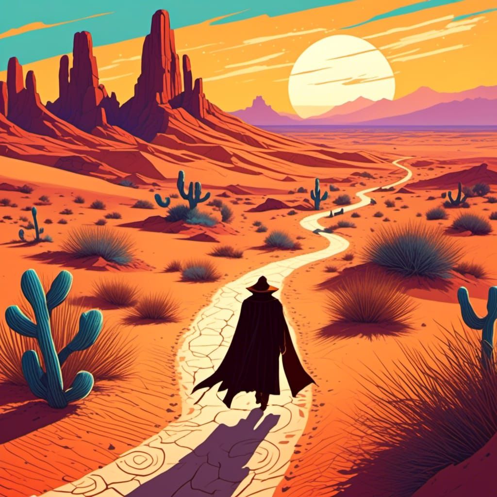  <lora:Screen Print:1.0> The light guides the way