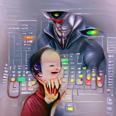 evil mixing with human