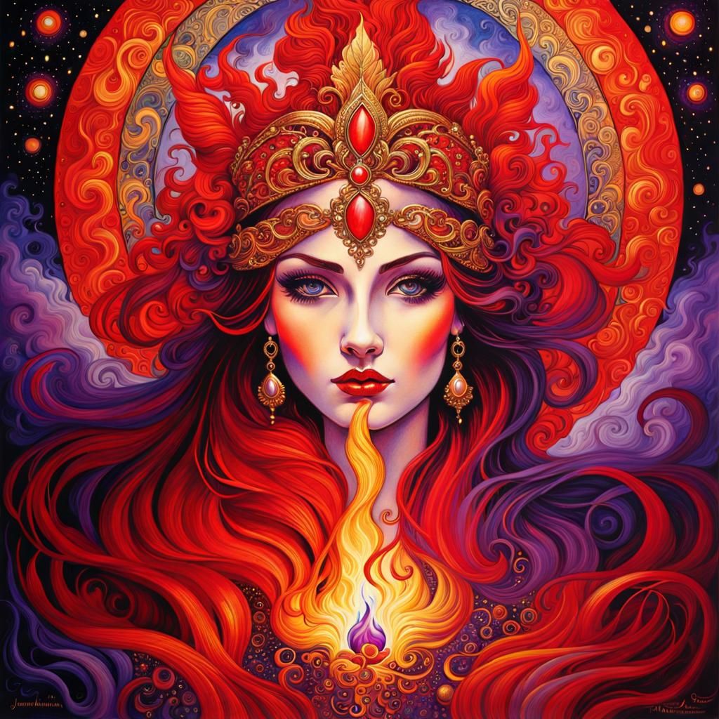 Fantasy Fire Goddess