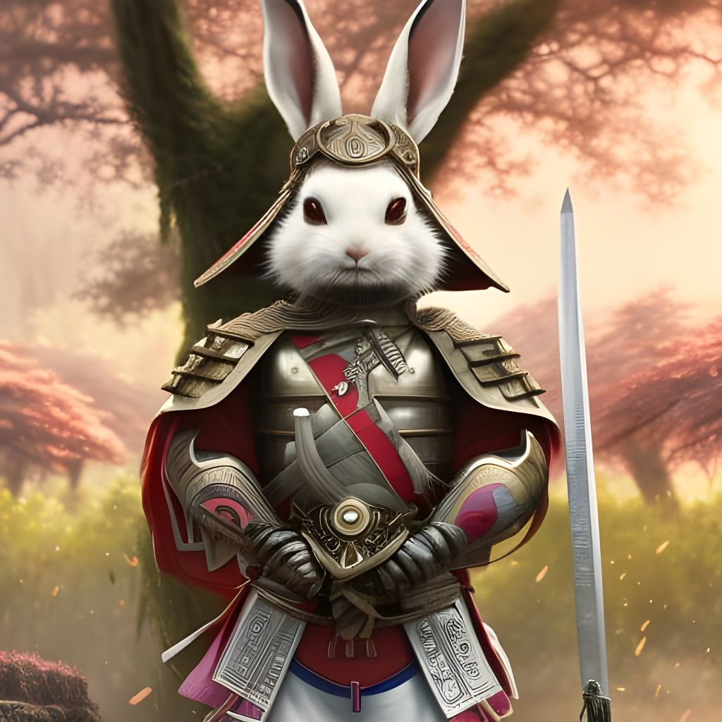 Rabbit Samurai- Daily challenge #184 - NightCafe