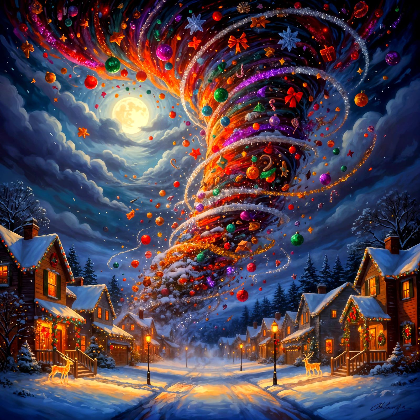 Christmas Twister.  by @Haztac