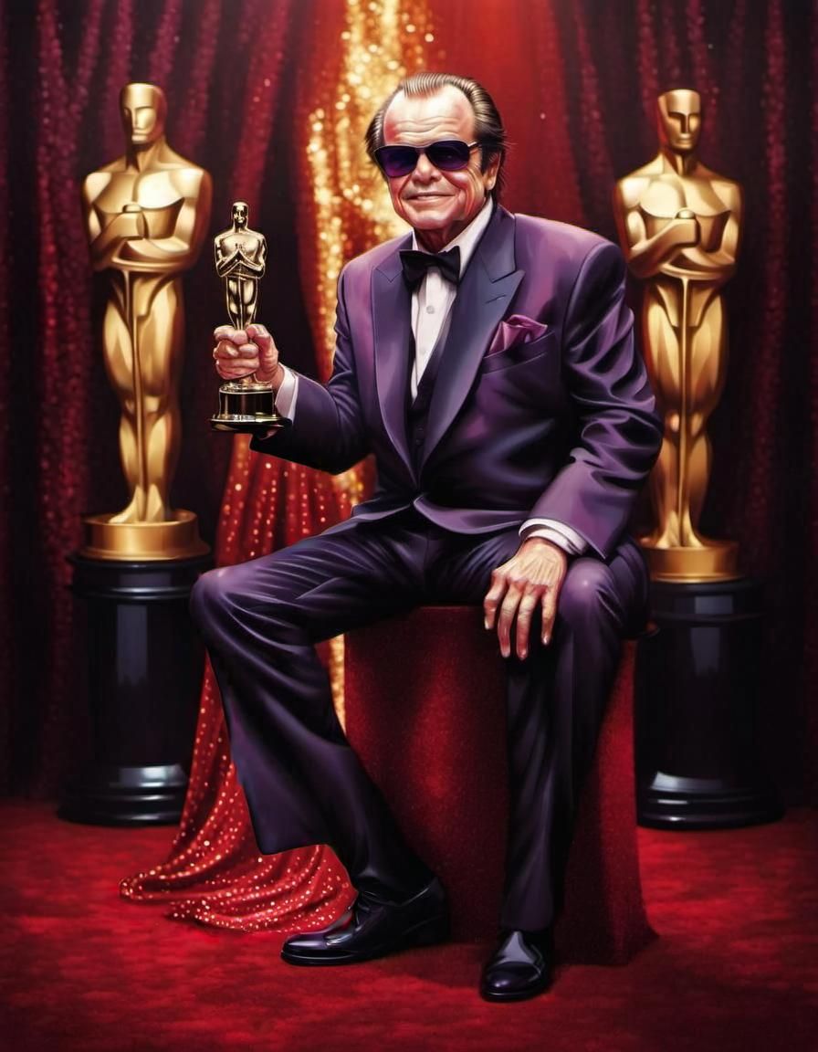 Jack Nicholson wins his 3rd Oscar.  by @Shywolf