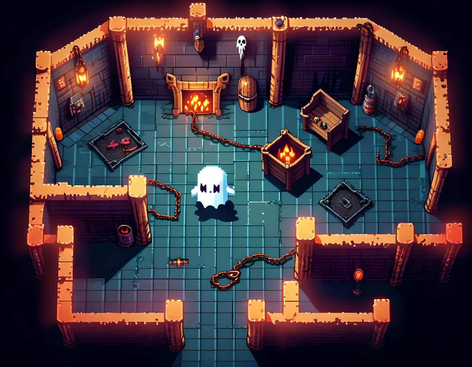 Video Game Dungeon   by @Aqualemonade 