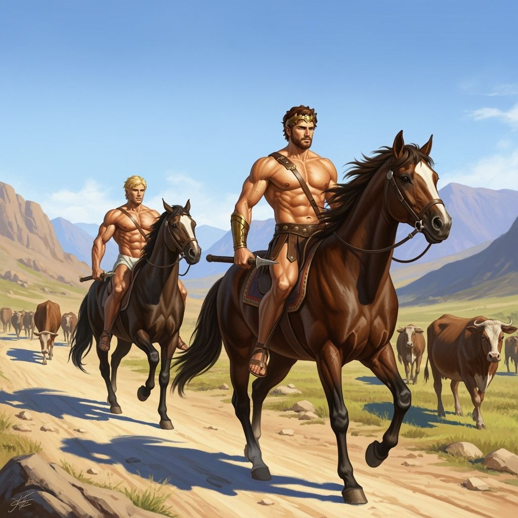 Theseus leads Pirithous to private pasture