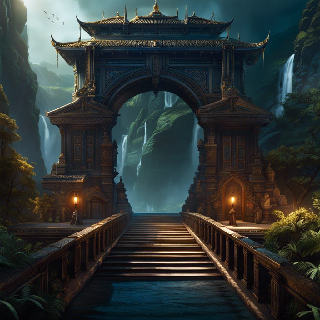 Bridge to Waterfell  by @Mad Piece Maker