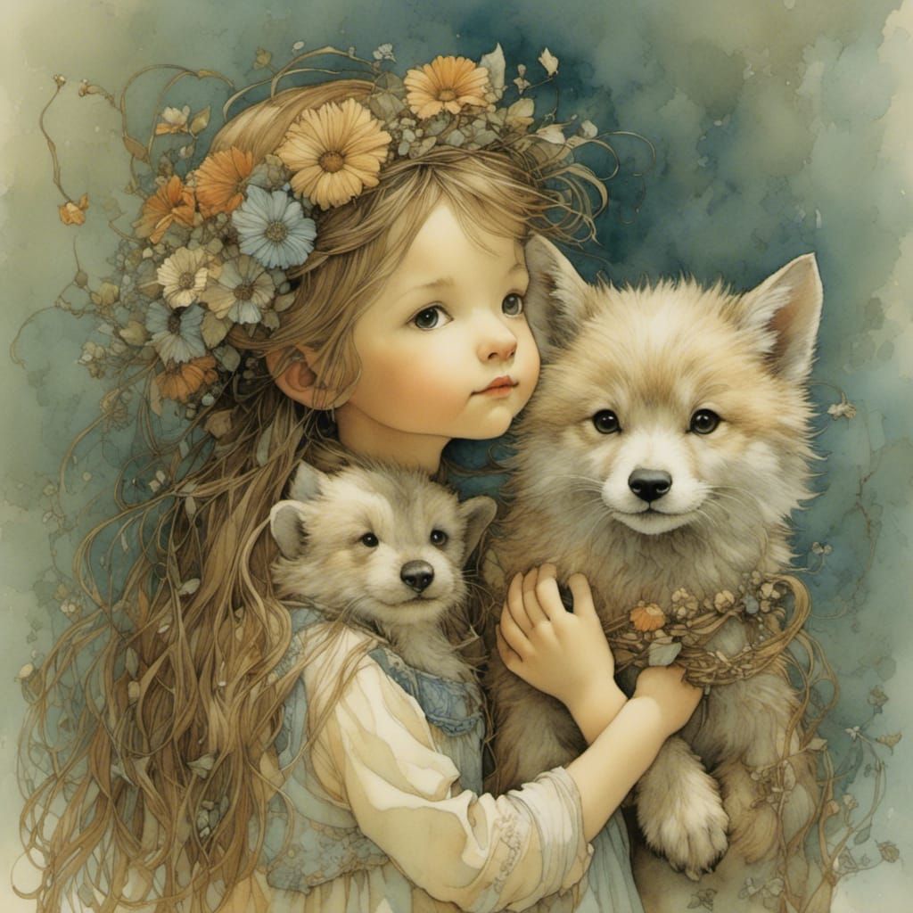 inseparable friends, by Lisi Martin - AI Generated Artwork - NightCafe ...