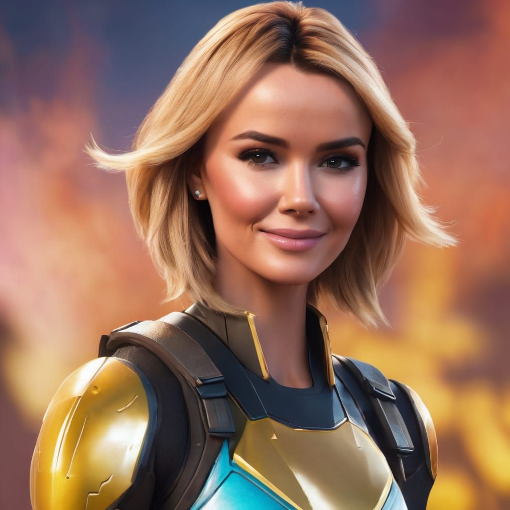 Amanda Holden as a Fortnite character