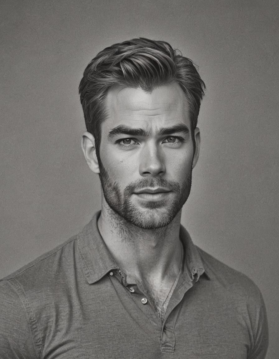 Handsome 30-Year-Old Man Resembling a Movie Star