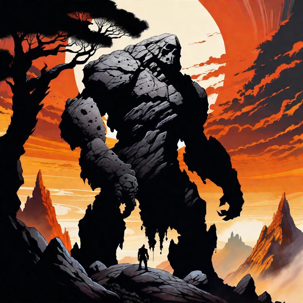 Fellowship & Foes (concept): Rock Golem v.1