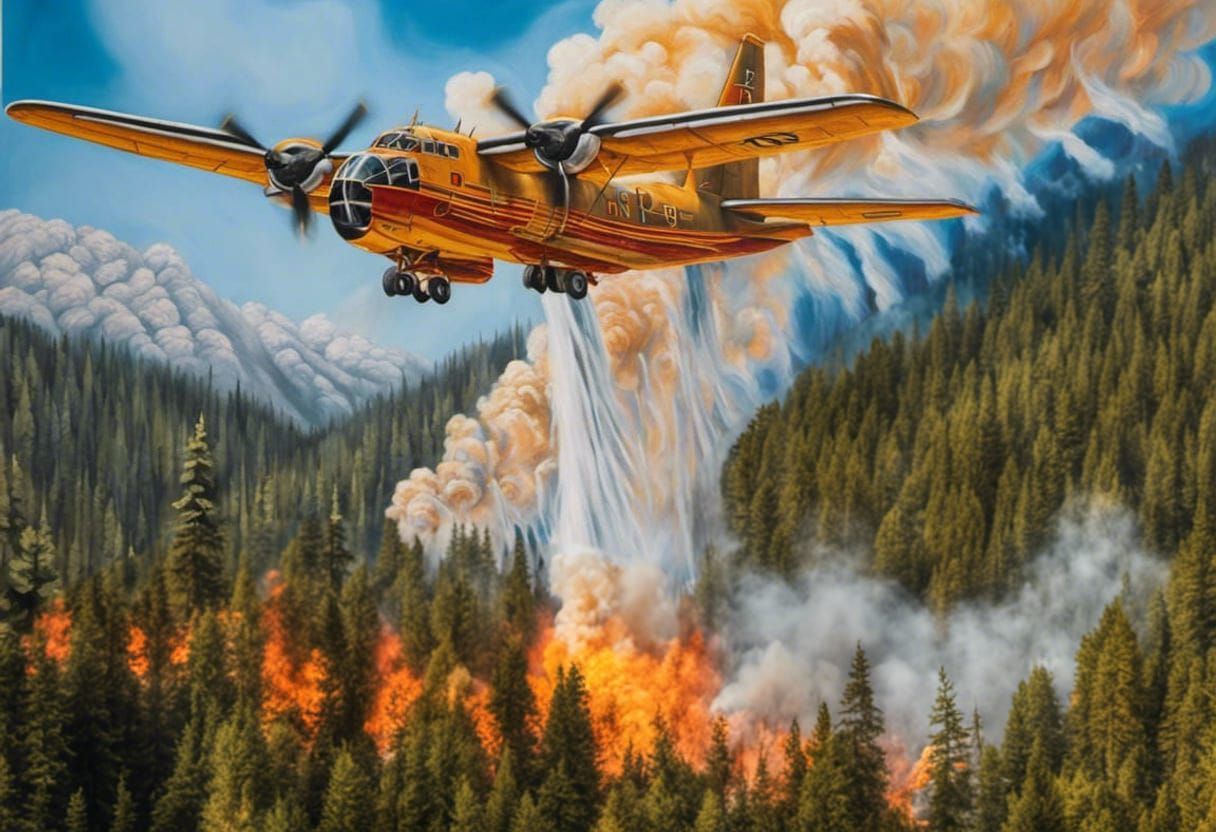 Water Bomber Firefighting Aircraft 