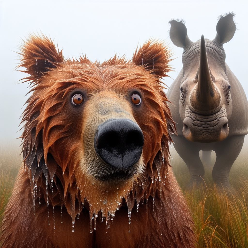 Bear and Rhino