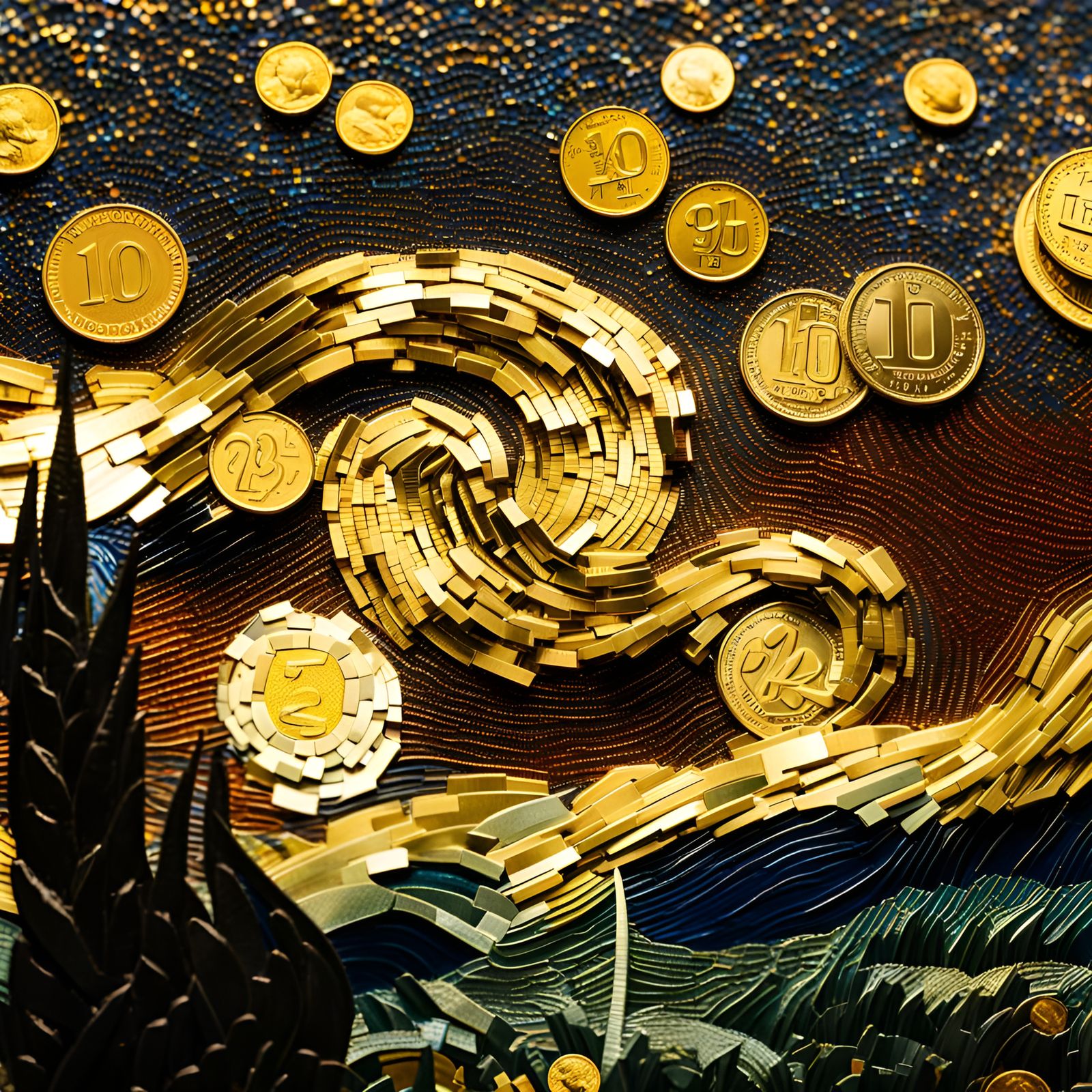 Starry Night Gold