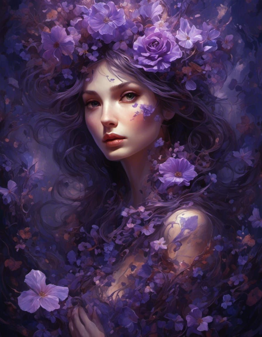 Violet Night  by @moonlightmoon