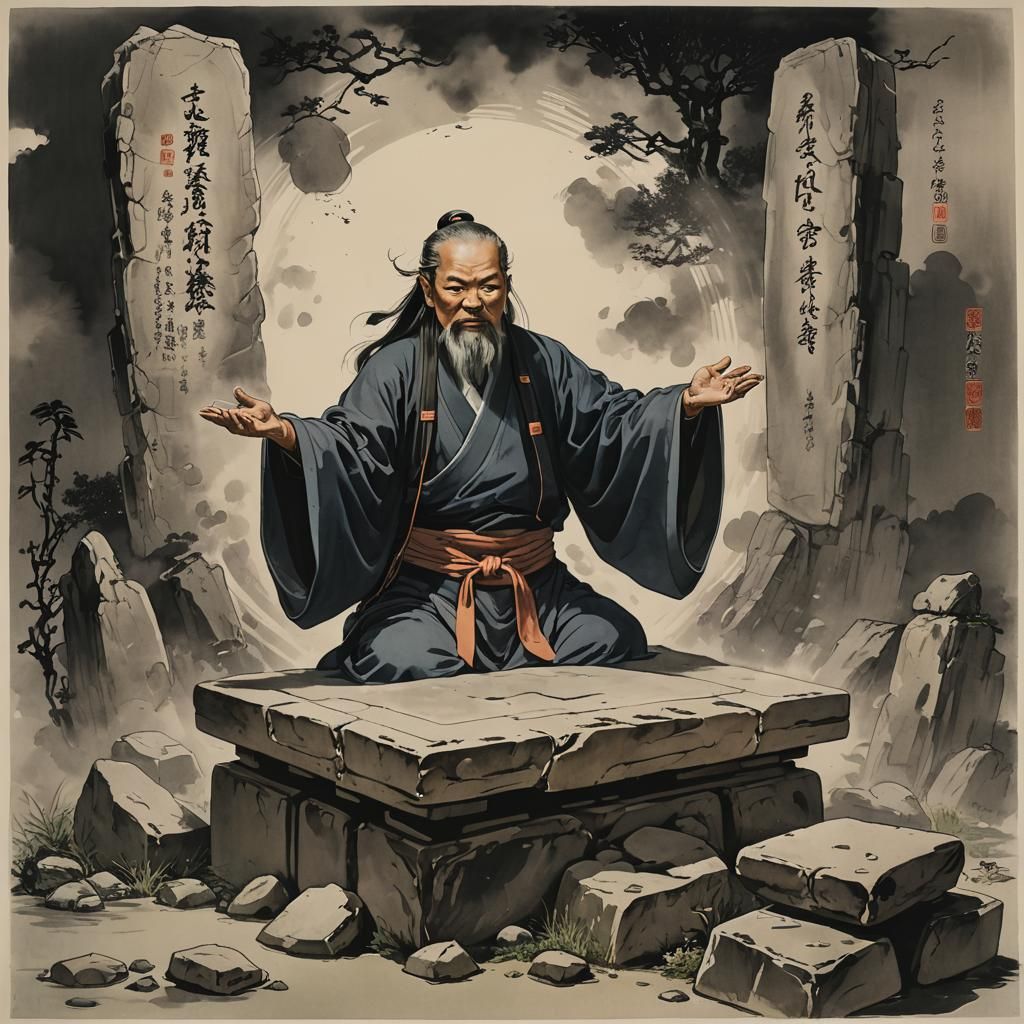 Psychic Master's Spell: Floating Stone Slabs