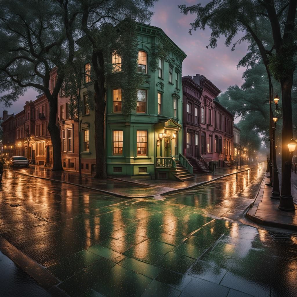 A heartwarming color photograph captures an intricately deta...