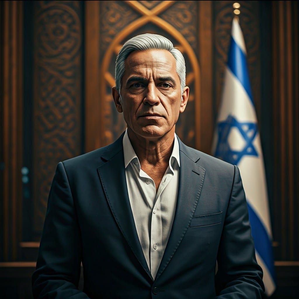 Dignified Israeli Politician in Formal Setting