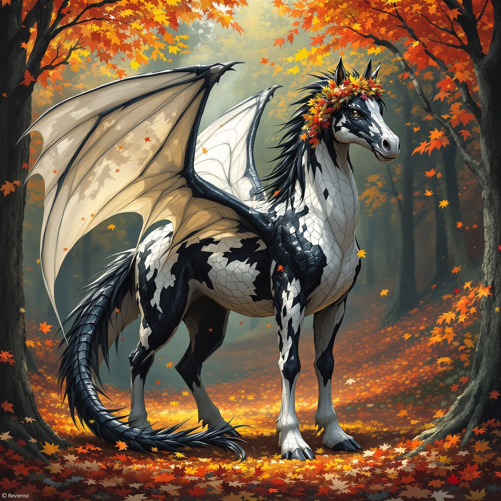Horse-Dragon Hybrid - 5 Likes  by @Lady Sphene