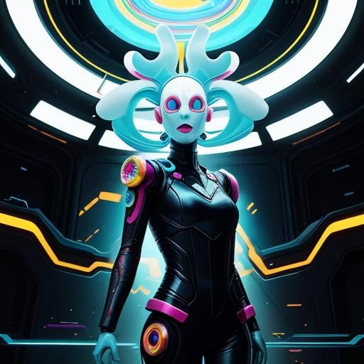 Scene from a scifi movie called "I have no mouth, and I must scream". Candy art style! Whimsical playful colorful! candy!!! 🍬🍭 Candyland a...