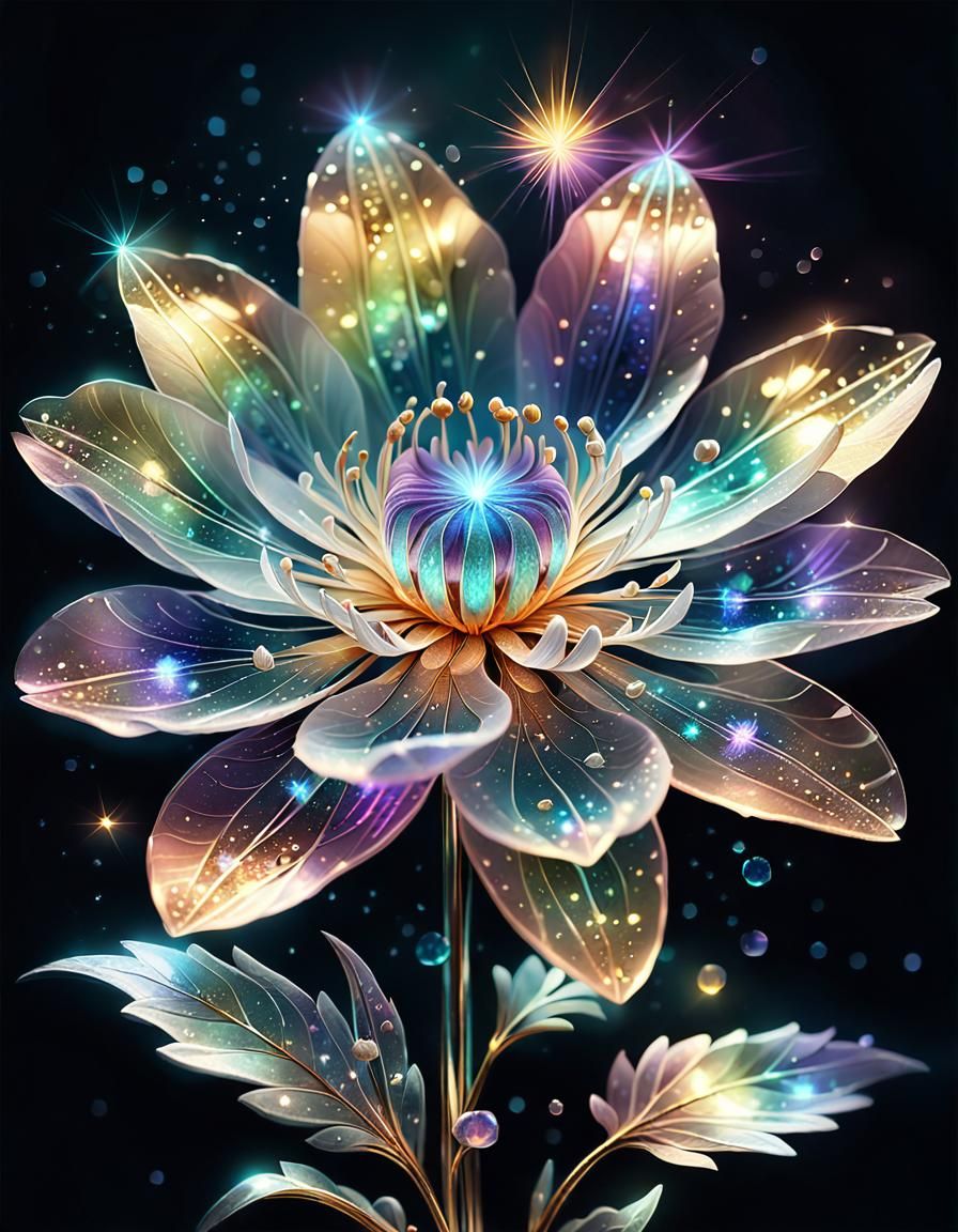 Crystal flower   by @Lucy