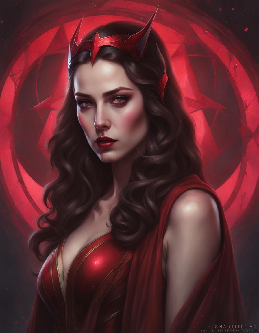 Scarlet Witch - AI Generated Artwork - NightCafe Creator