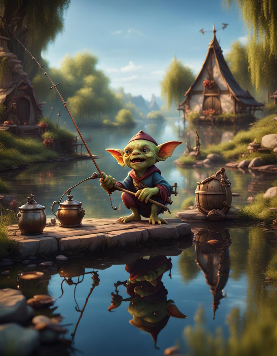 Good day for fishing ai generated artwork nightcafe creator