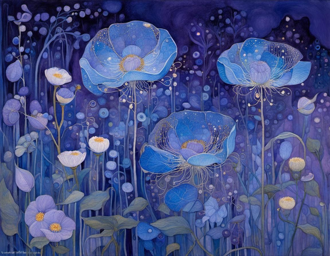 Blue Flowers  by @YYZ-5050