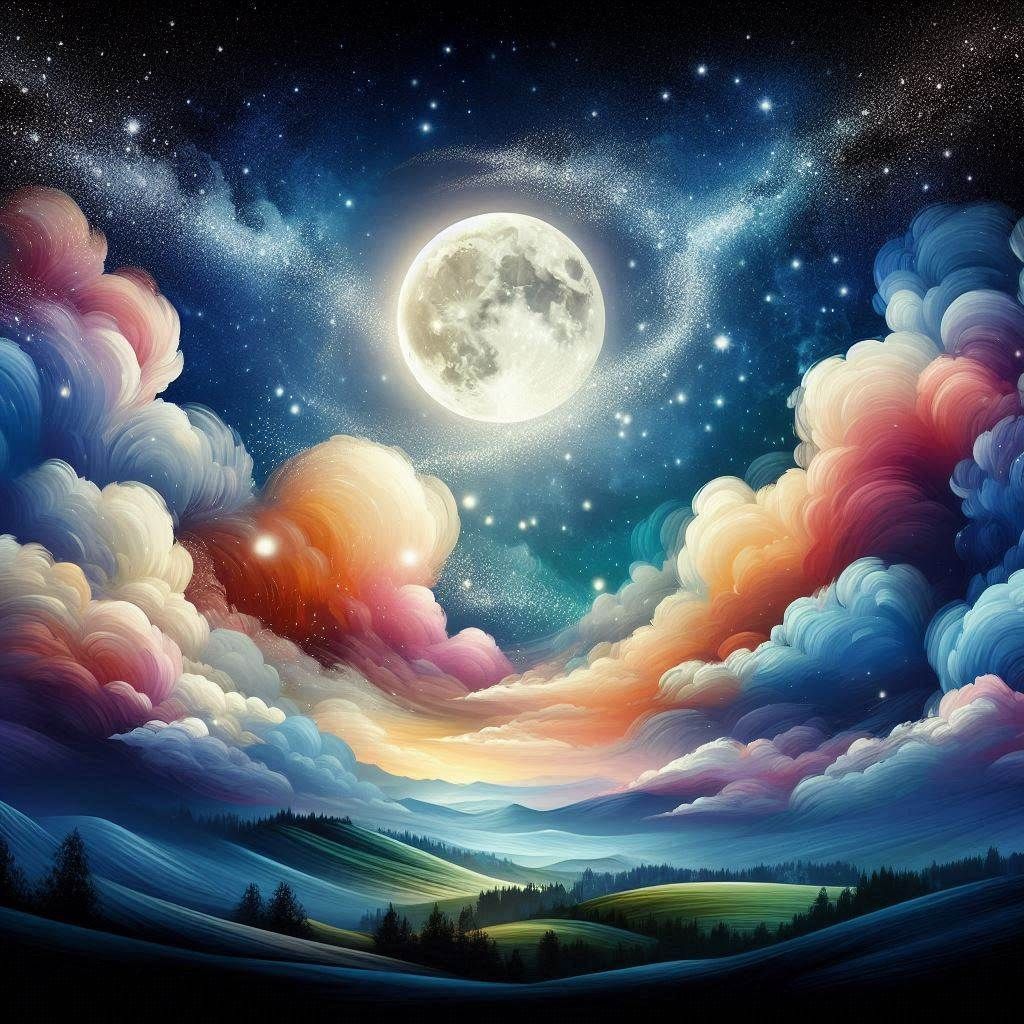 The Moon Lights Up the Night