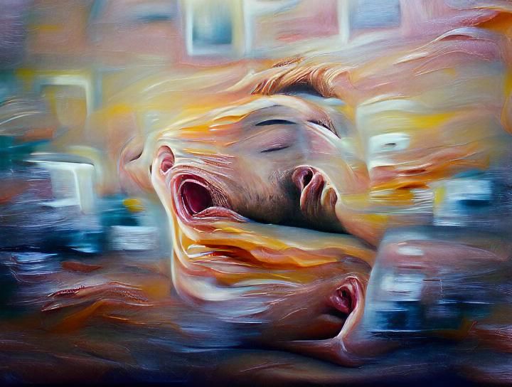 At Every Waking Moment - oil on canvas