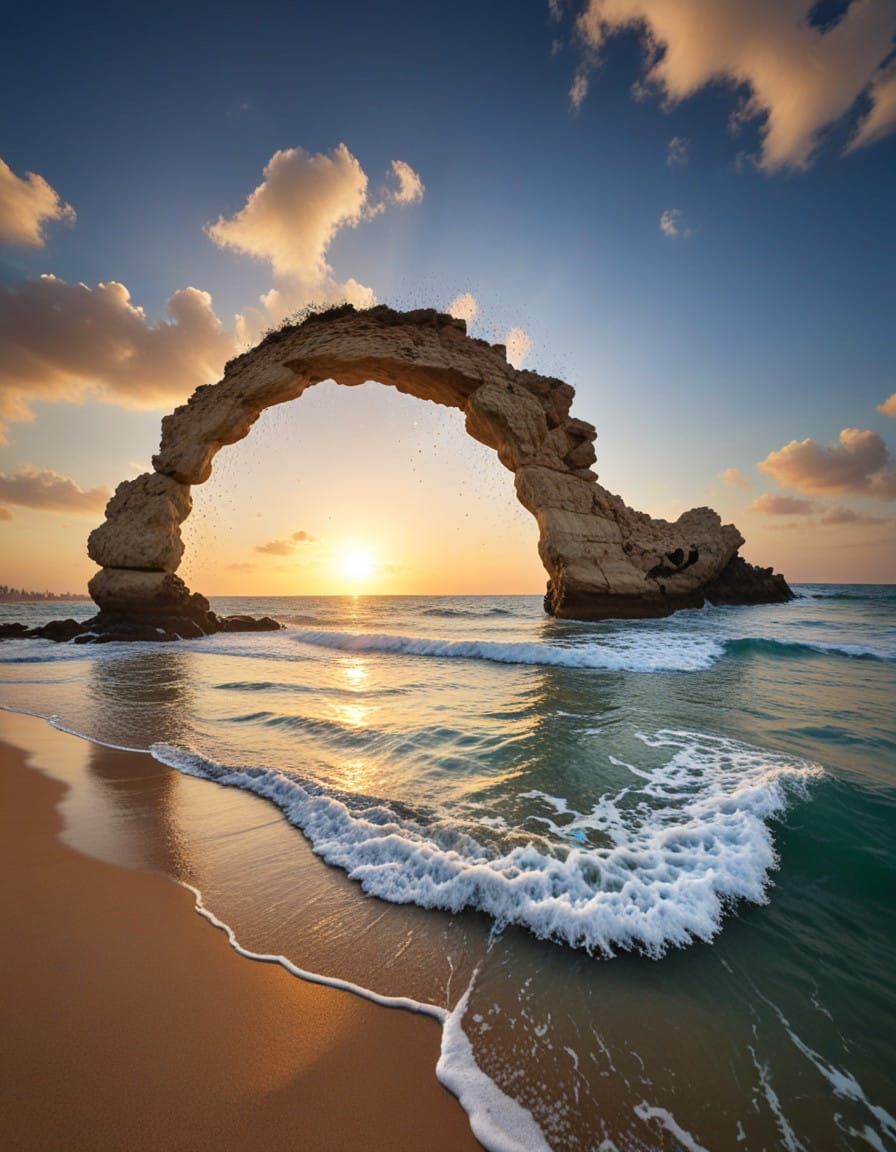 Surreal Scene of Glowing Felines in Mystical Forest