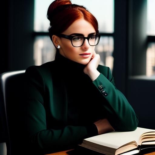 Bored businesswoman
