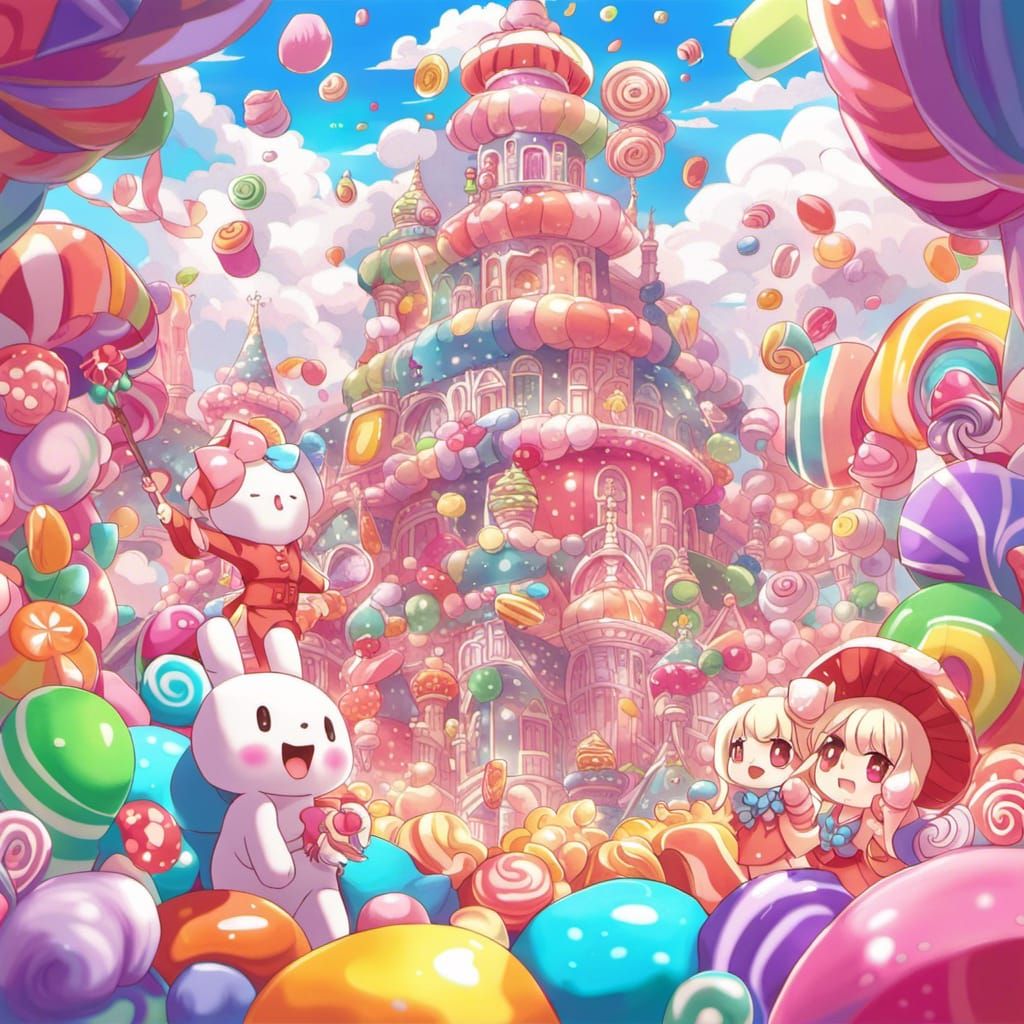 A colorful Candy palace  by @Rosso_Cobalto