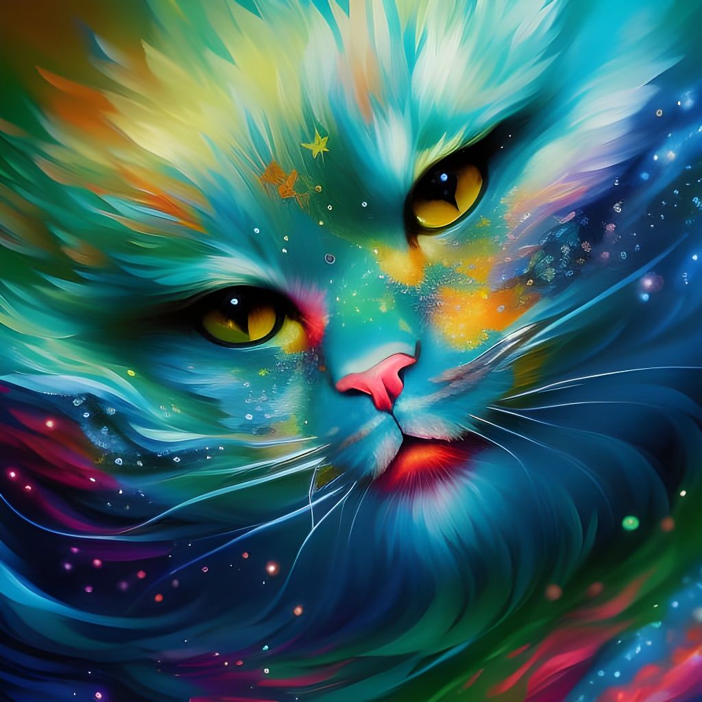 Cat Nebula 😁😘 - AI Generated Artwork - NightCafe Creator