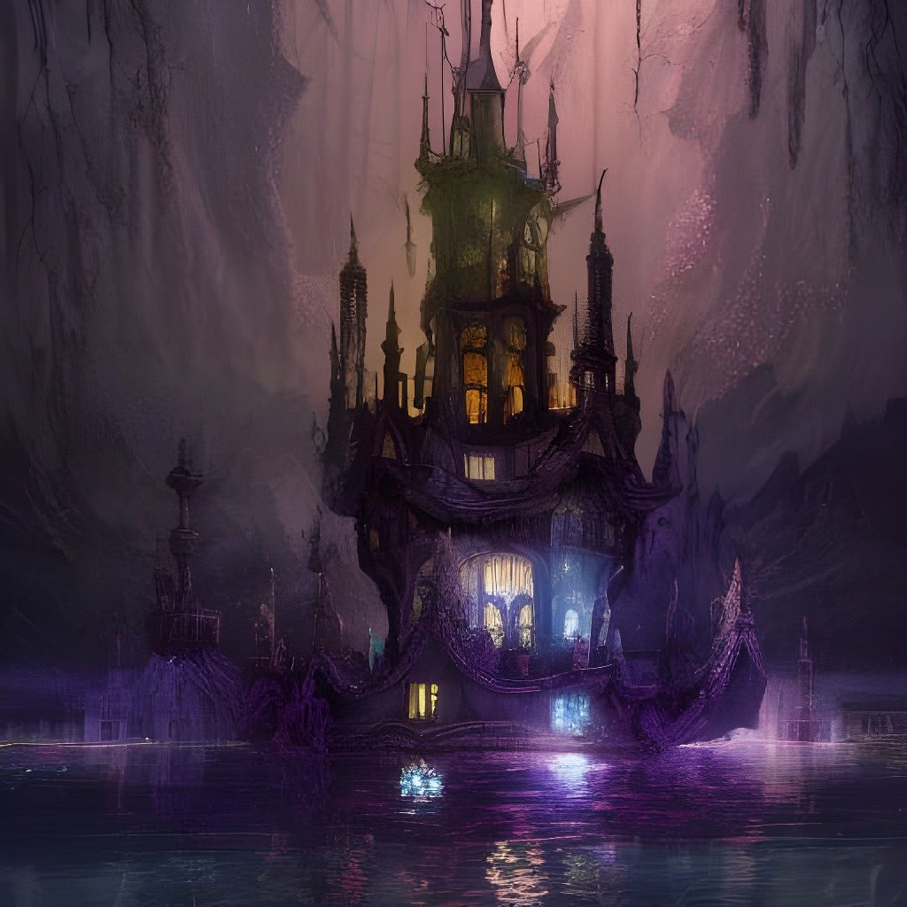 Haunted ivory castle - AI Generated Artwork - NightCafe Creator