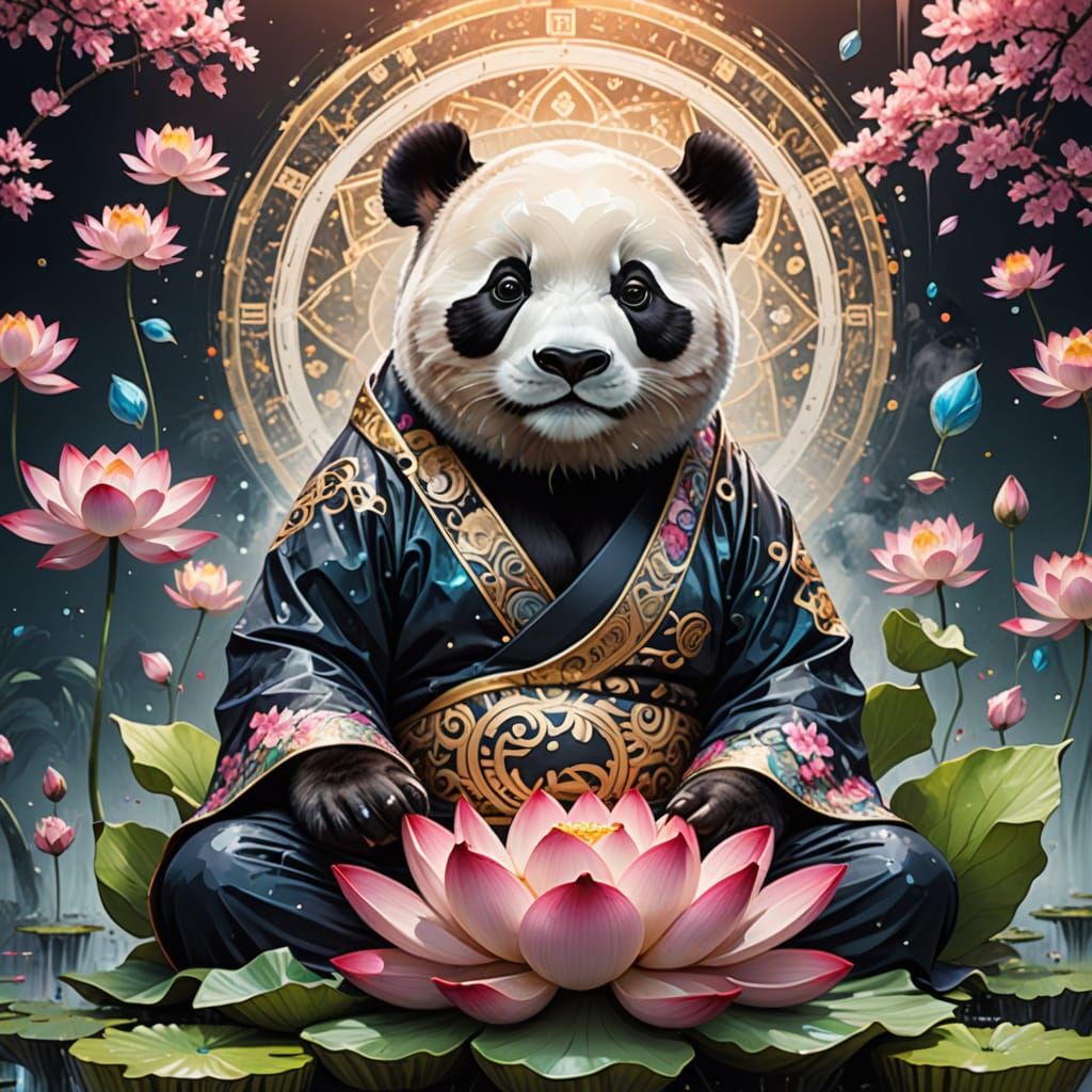 Lotus Pose  by @Art Regarding Tardigrade 