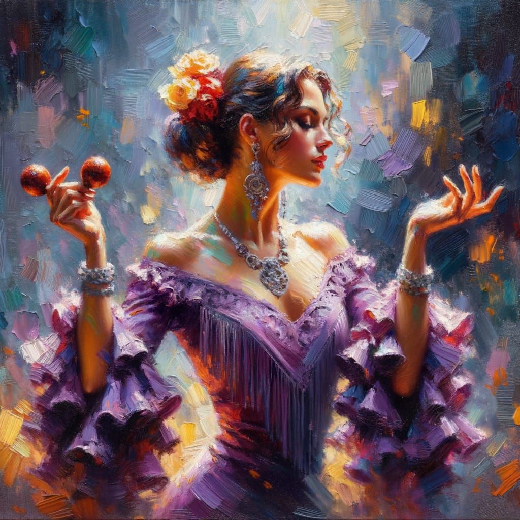 Spaanse danseres 1  by @Abra