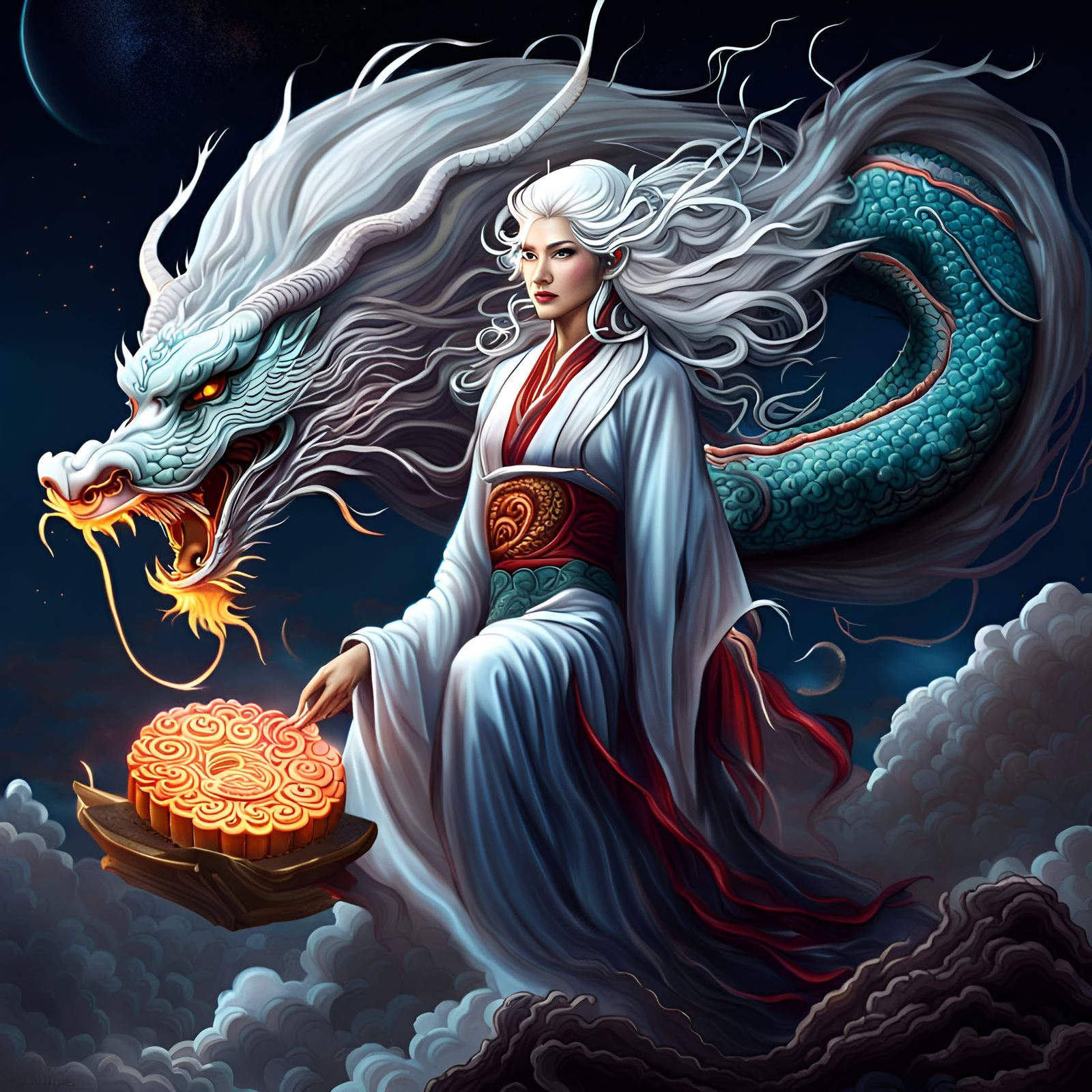 Divine Mooncake AI Generated Artwork NightCafe Creator